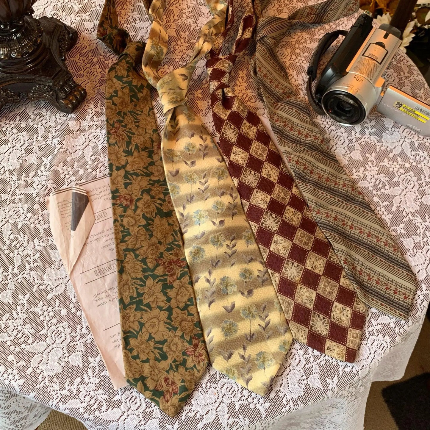 Vintage Floral Tie ArtsKoreanMan
