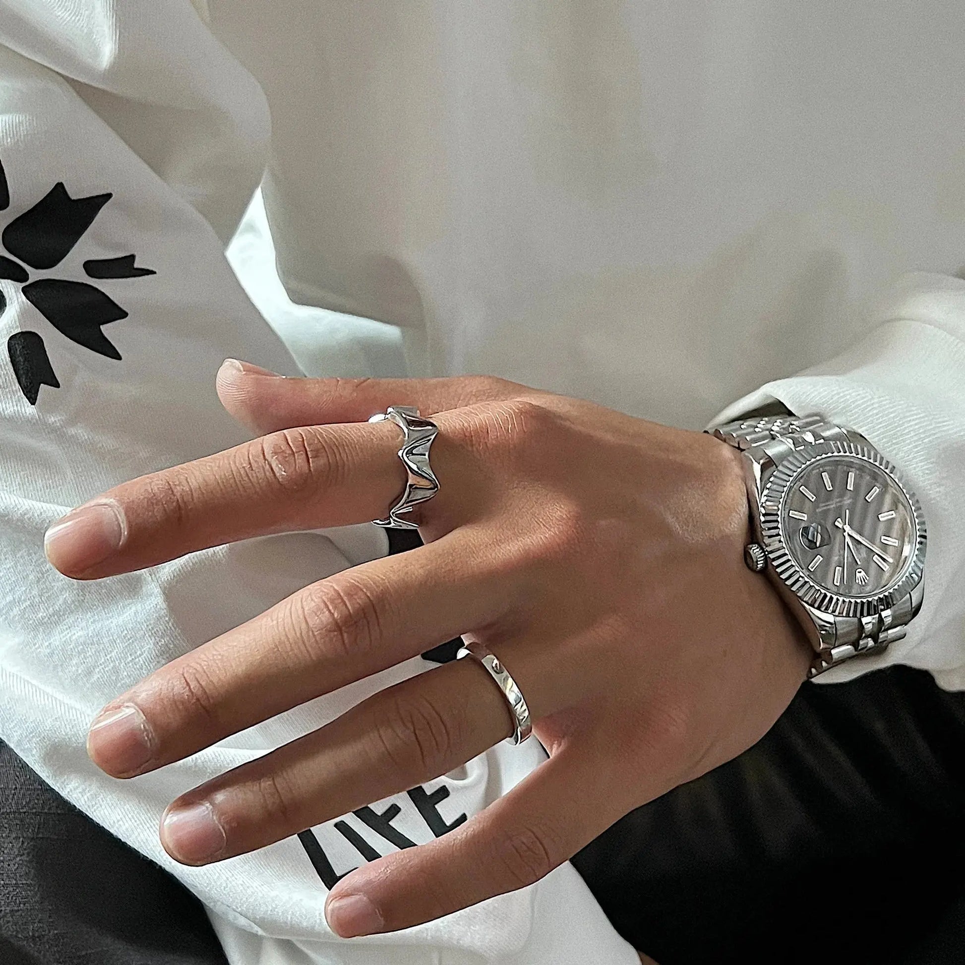Wave Arc Ring ArtsKoreanMan