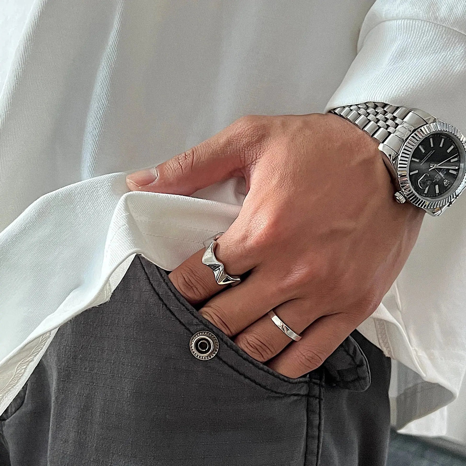 Wave Arc Ring ArtsKoreanMan