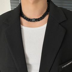 White Cuban Chain Necklace ArtsKoreanMan