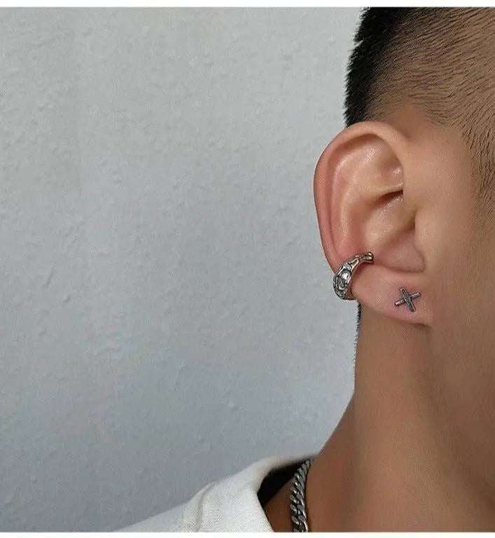 X-Shaped Earrings ArtsKoreanMan