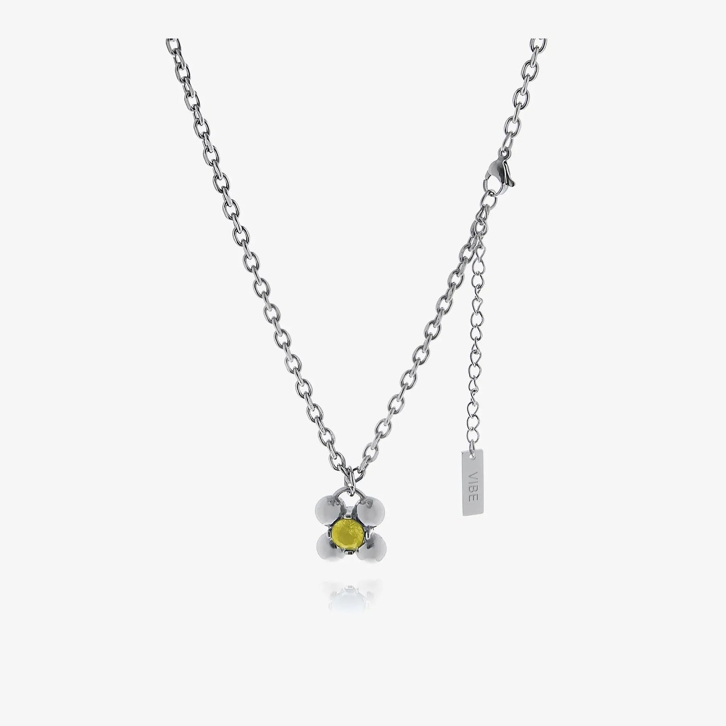 Zircon Flower Pendant Necklace ArtsKoreanMan
