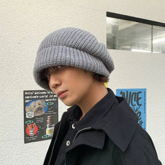 Simple Warm Knitted Hat ArtsKoreanMan