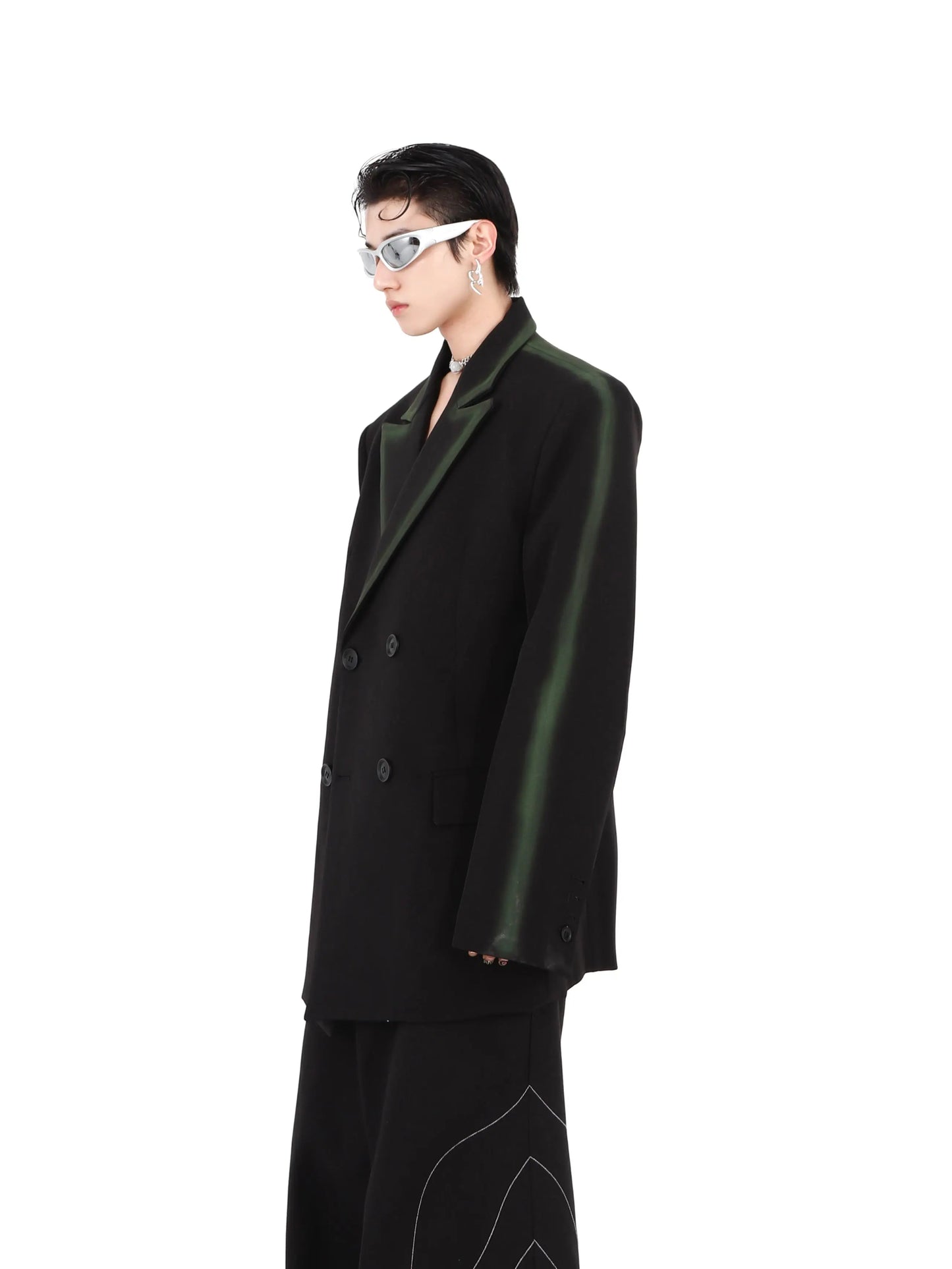 Black and Green Suit ArtsKoreanMan