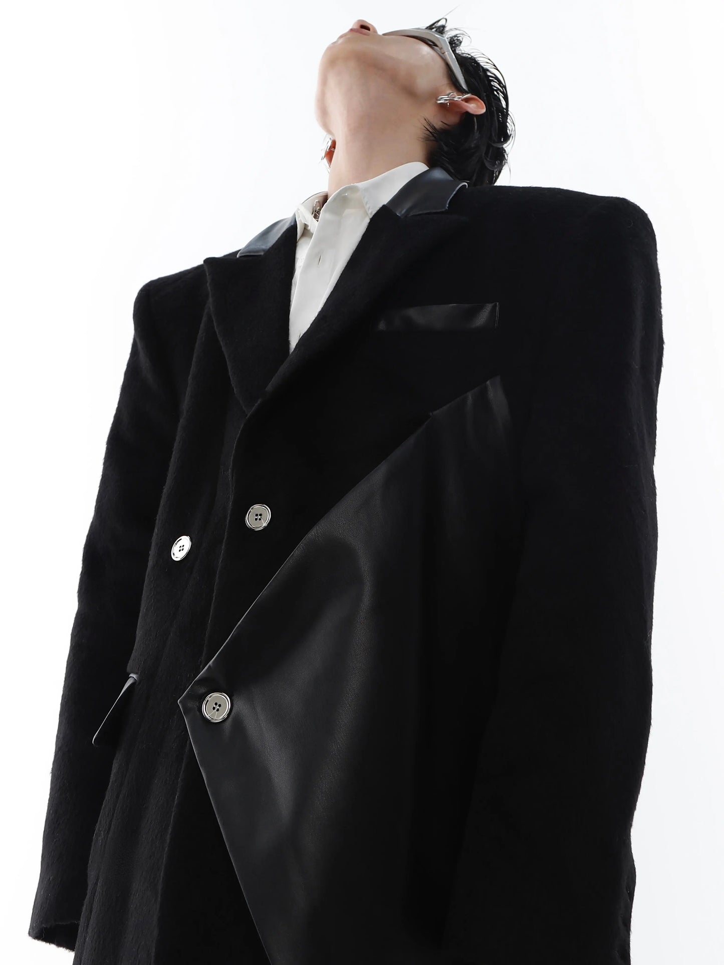Fashion High Shoulder Long Jacket ArtsKoreanMan
