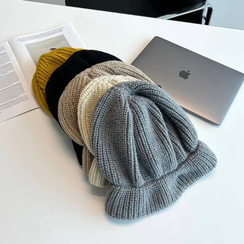 Simple Warm Knitted Hat ArtsKoreanMan