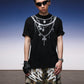 【25s Jul.】Loose Chain Graphic Print Cotton Tee