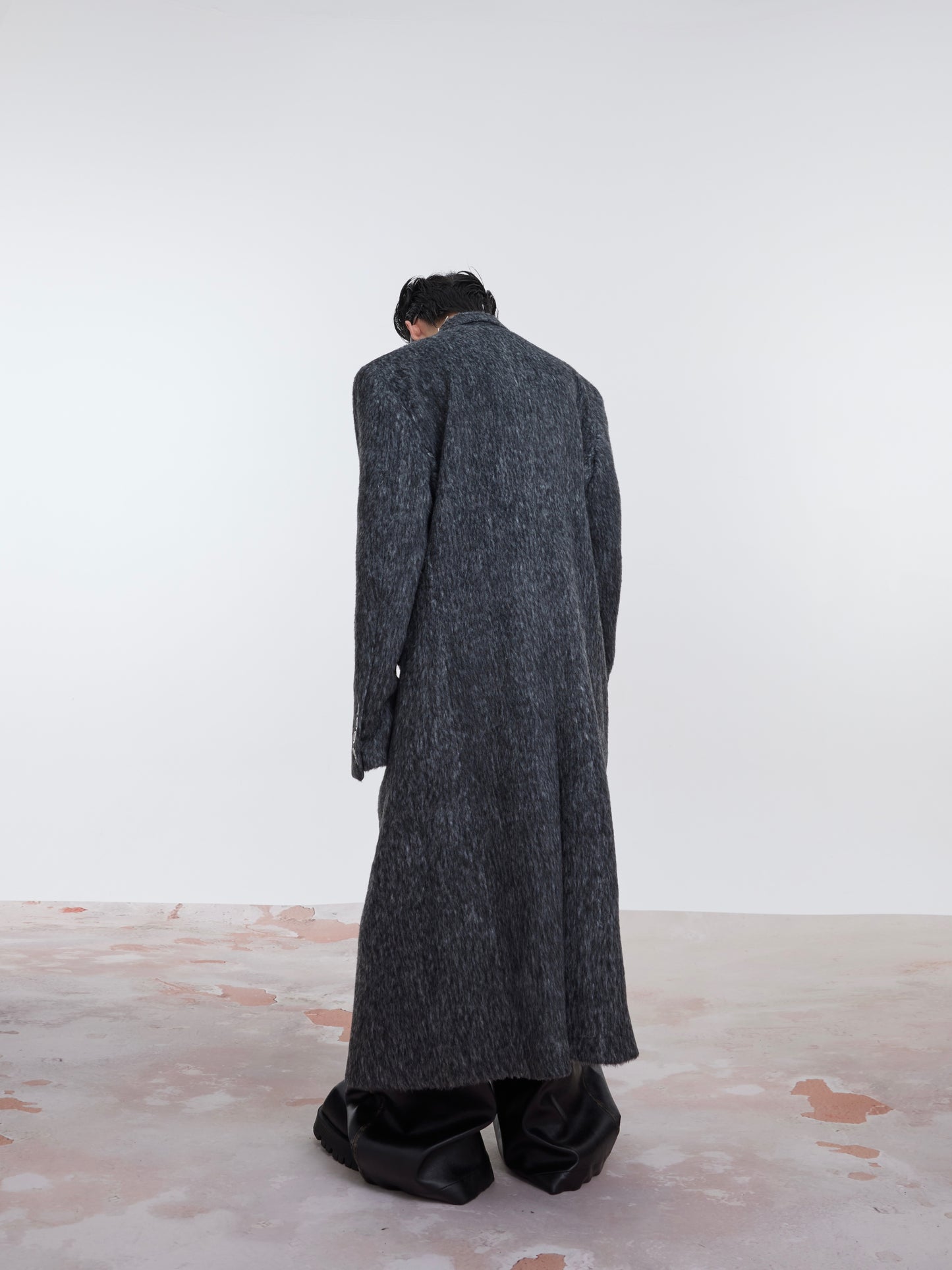 【23s October.】Oversized Shoulder-padded Wool Coat