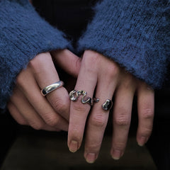 Liquid Shaped Minimalist Ring