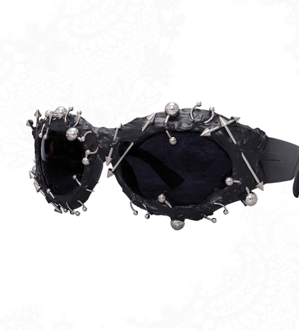 Punk Rivet Metal Color Frame Sunglasses