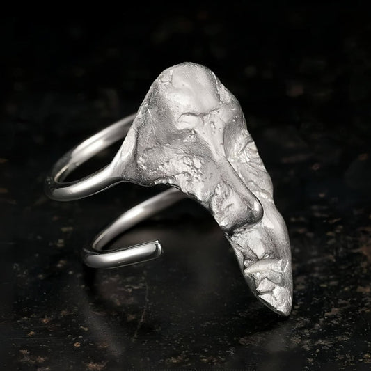 Simple Vintage Mask Face Ring ArtsKoreanMan