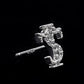 Full Diamond Retro High Street Trend Earrings