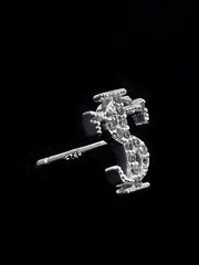 Full Diamond Retro High Street Trend Earrings