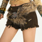 Vintage Furry Skull Belt