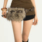 Retro Gypsy Rivet Plush Belt