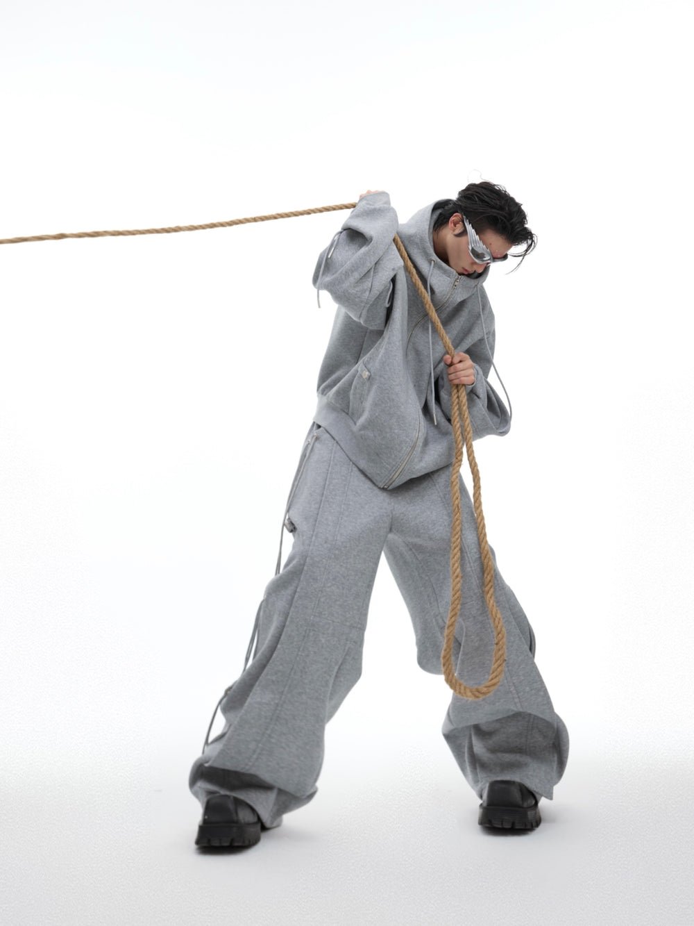 【24s Sep.】Deconstruction Design Loose Hoodie Set ArtsKoreanMan