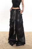 【24s January.】Coated Multi-pocket Wide-leg Street Cargo Pants ArtsKoreanMan
