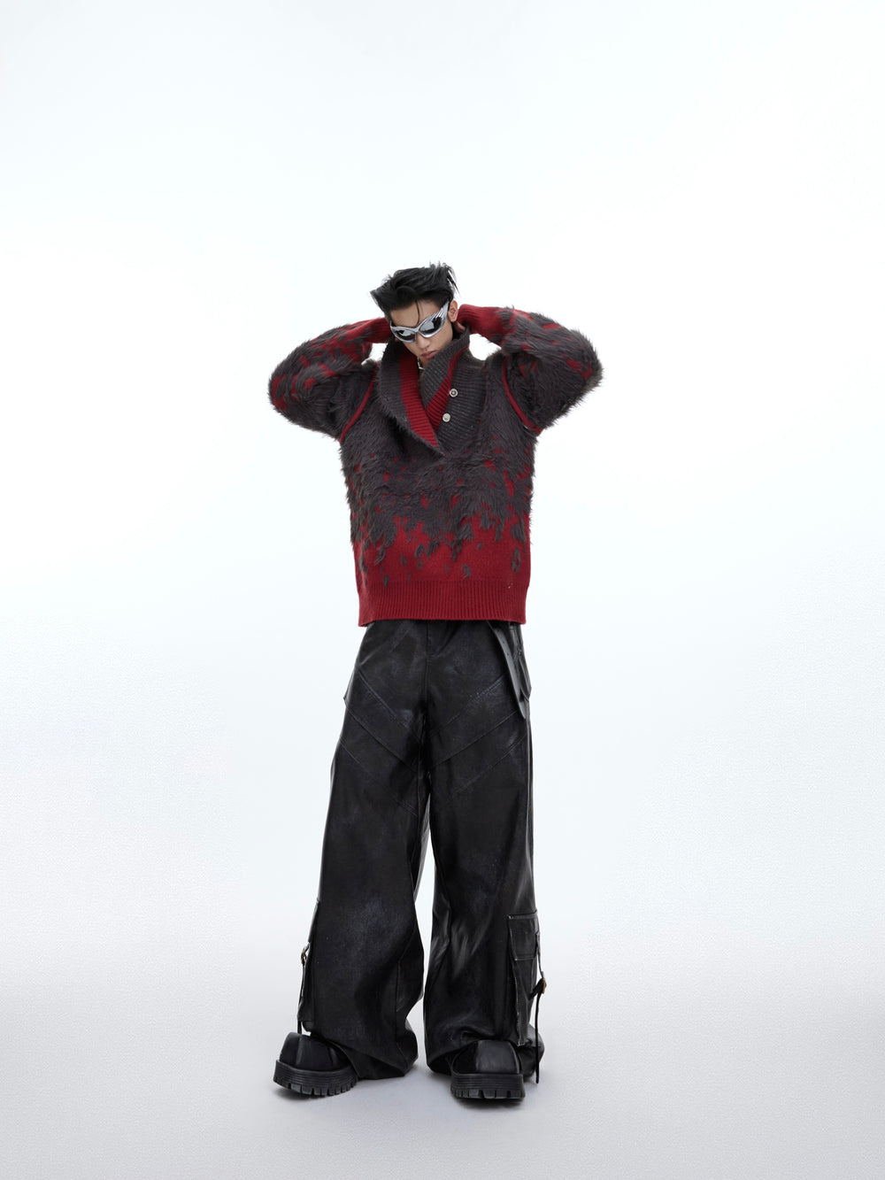 【24s Nov.】Christmas V-neck Knitted Sweater ArtsKoreanMan