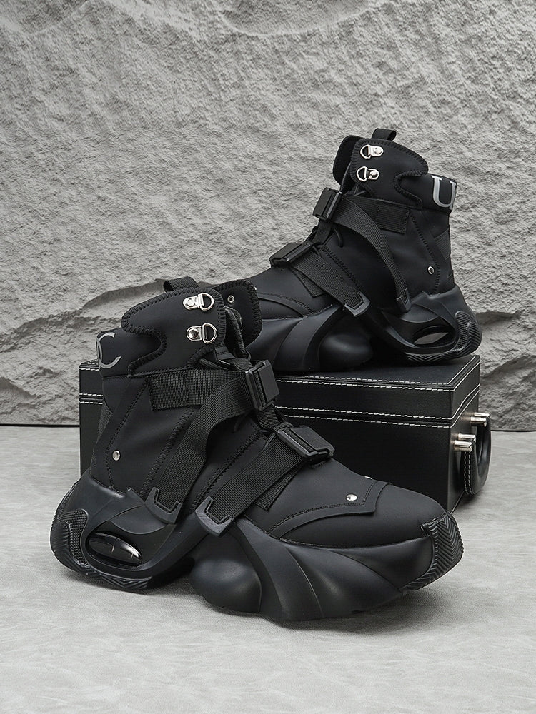 Black Warrior High-top Functional Boots ArtsKoreanMan