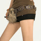 Retro Gypsy Rivet Plush Belt