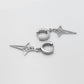 Layered Cross Star Drop Earrings