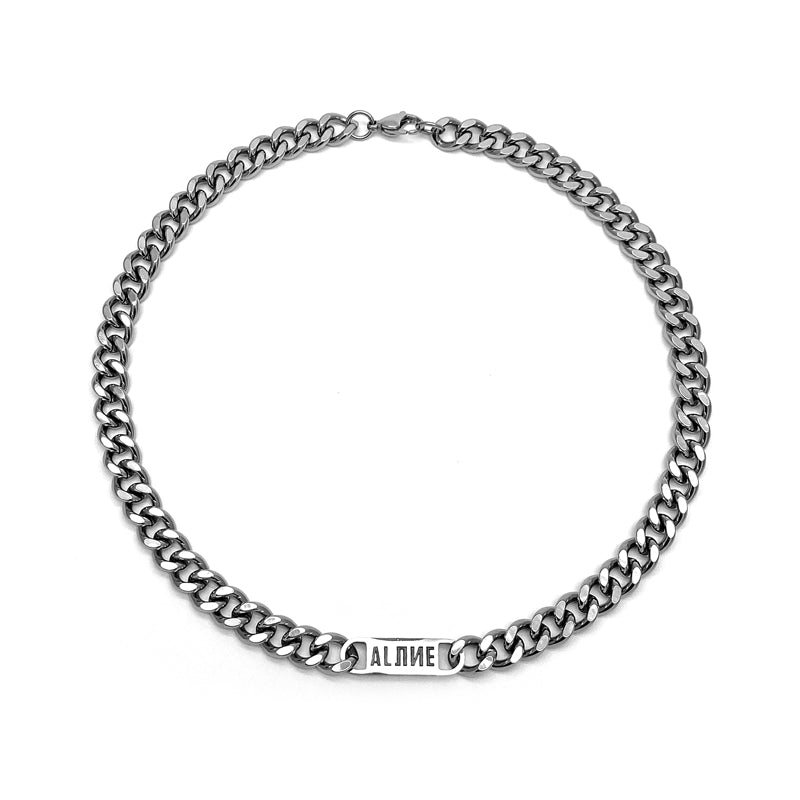 Trendy Letters Cuban Titanium Steel Necklace ArtsKoreanMan
