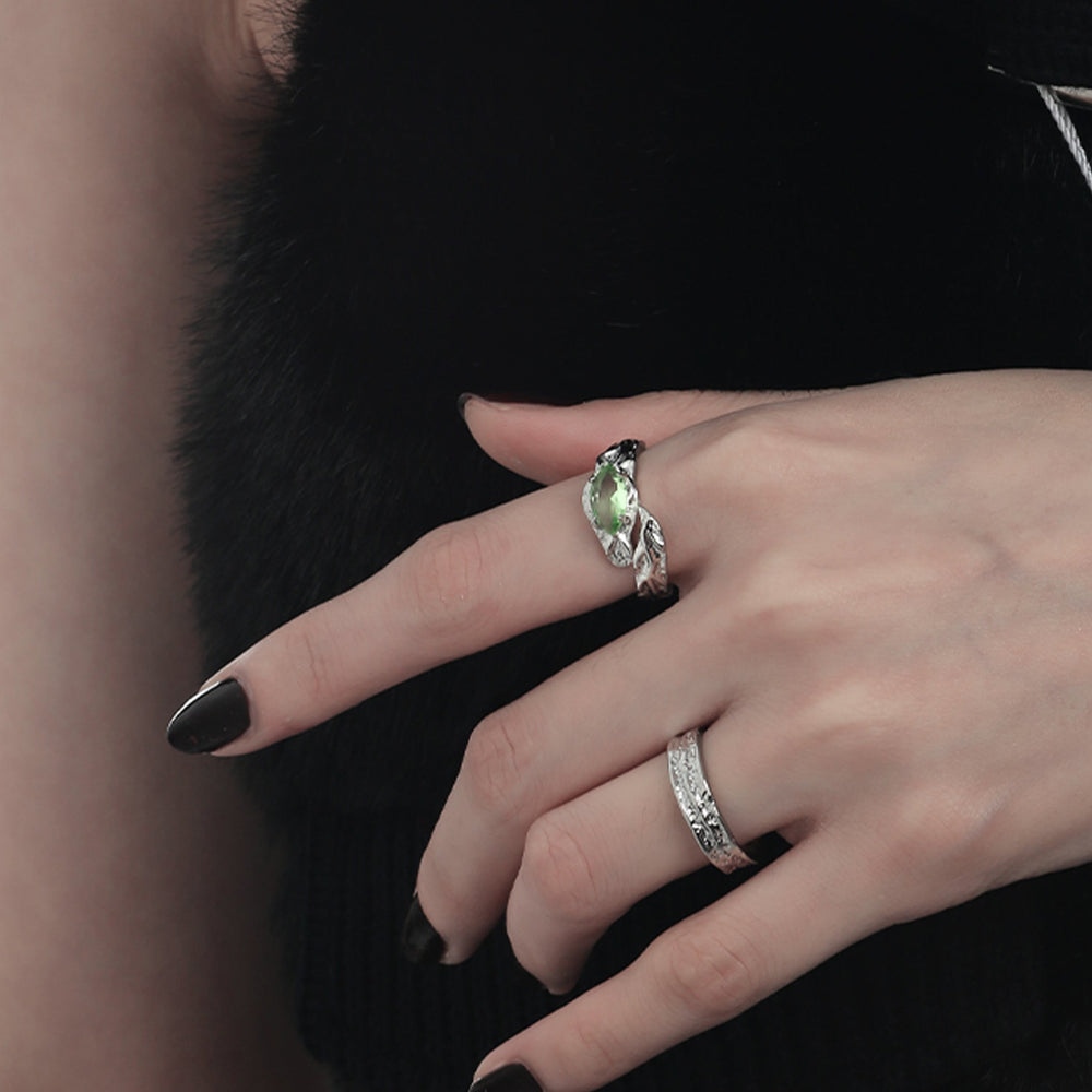 Cat's Eye Vintage Adjustable Size Ring ArtsKoreanMan