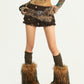 Vintage Furry Skull Belt