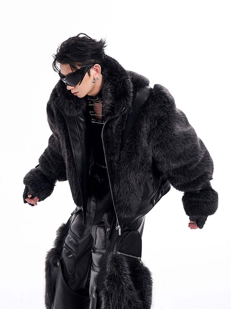 Lightweight Men's Faux Fur Winter Jacket – ArtsKoreanMan