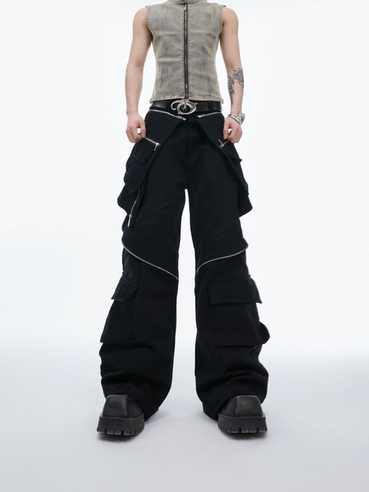 【24s May.】Skirt Stitching and Layering Design Overalls