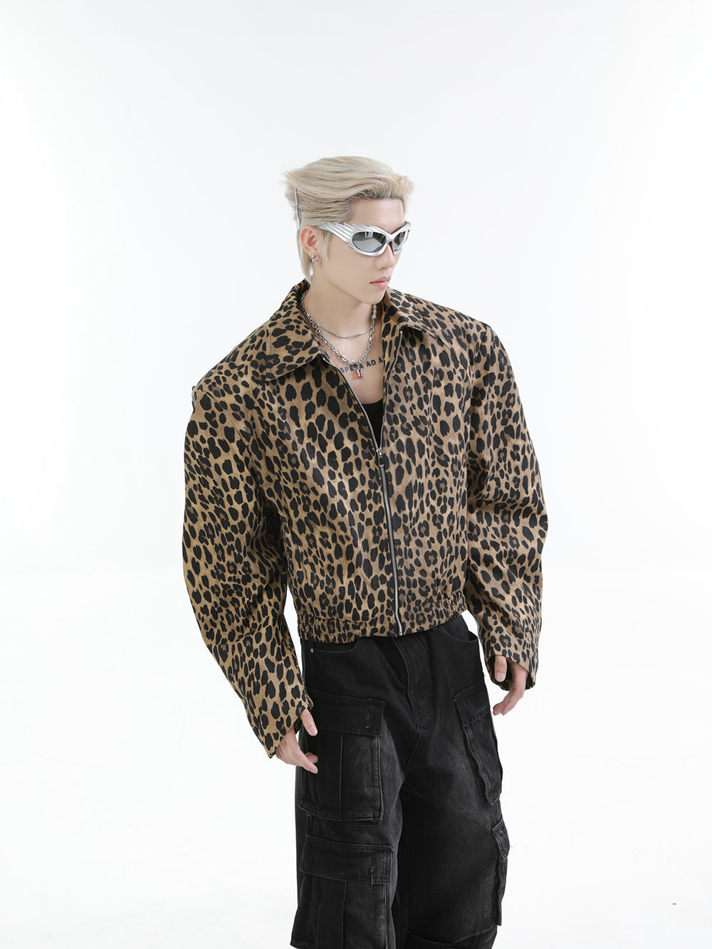 【24s Nov.】Leopard Washed Denim Vintage Jacket ArtsKoreanMan