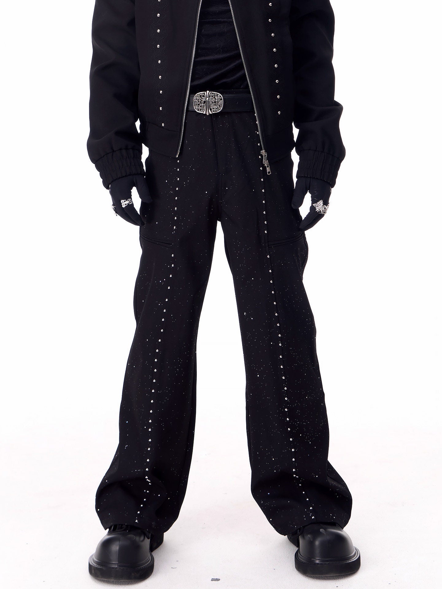 【26s Feb.】Couture 3D Floral Structured Shoulder Cropped Jacket / Pants