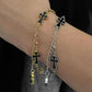 Mother-of-pearl Cross Bracelet