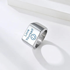 'Love Yourself' Letter Ring ArtsKoreanMan
