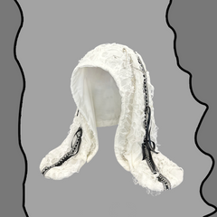 Dark Punk Chain Long Ear Hat