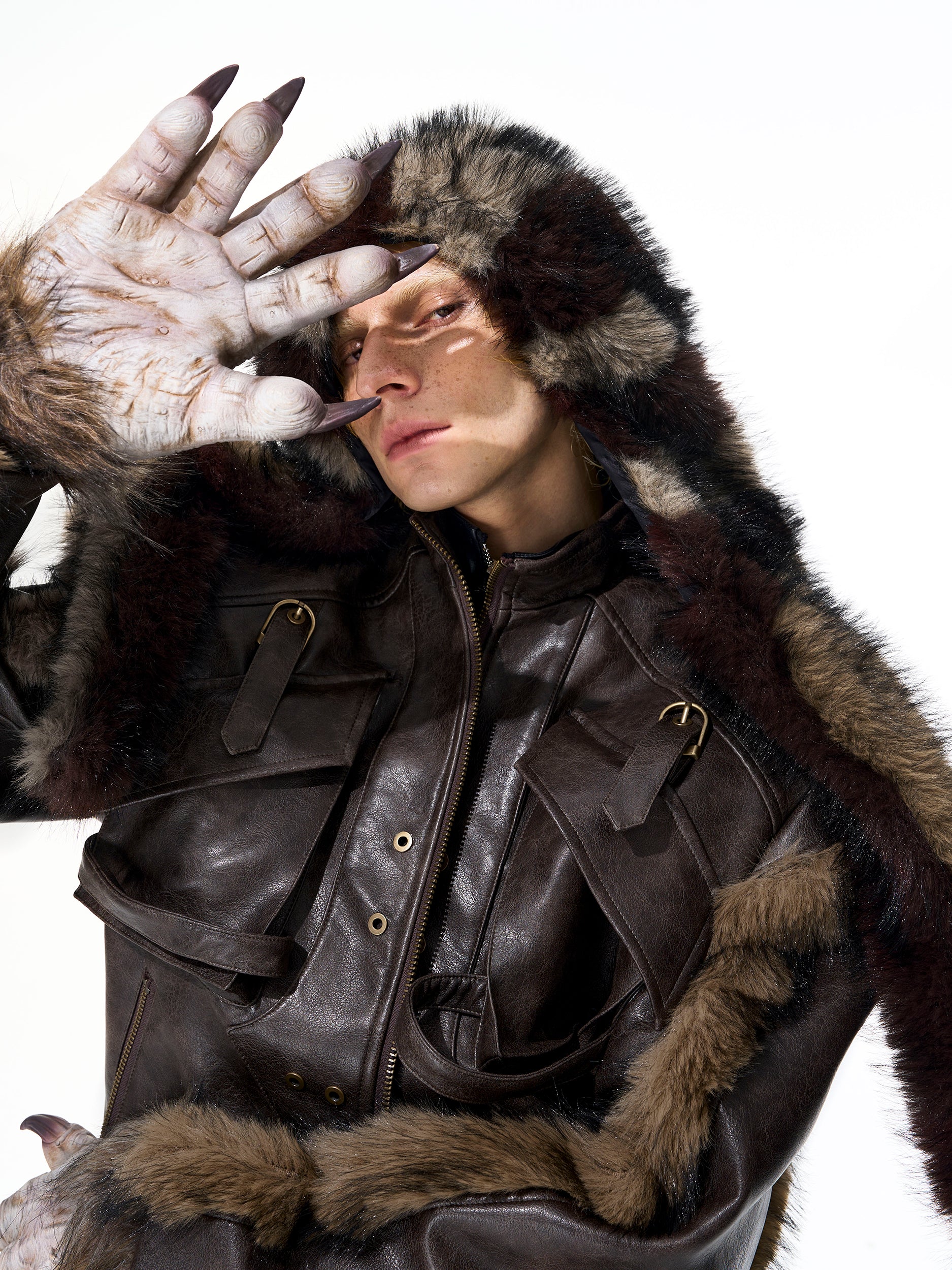 【25s Nov.】Faux Mink Fur Tortoiseshell Hat