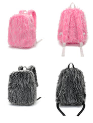 Plush Tassel Versatile Colorful Backpack