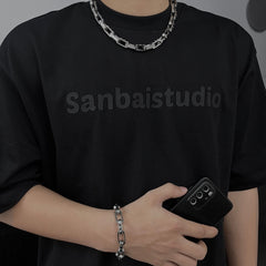 Square Buckle Titanium Steel Bracelet