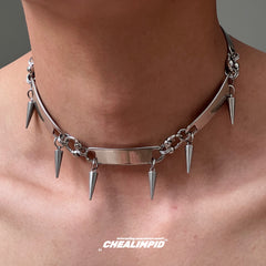 Punk Metal Rivet Necklace