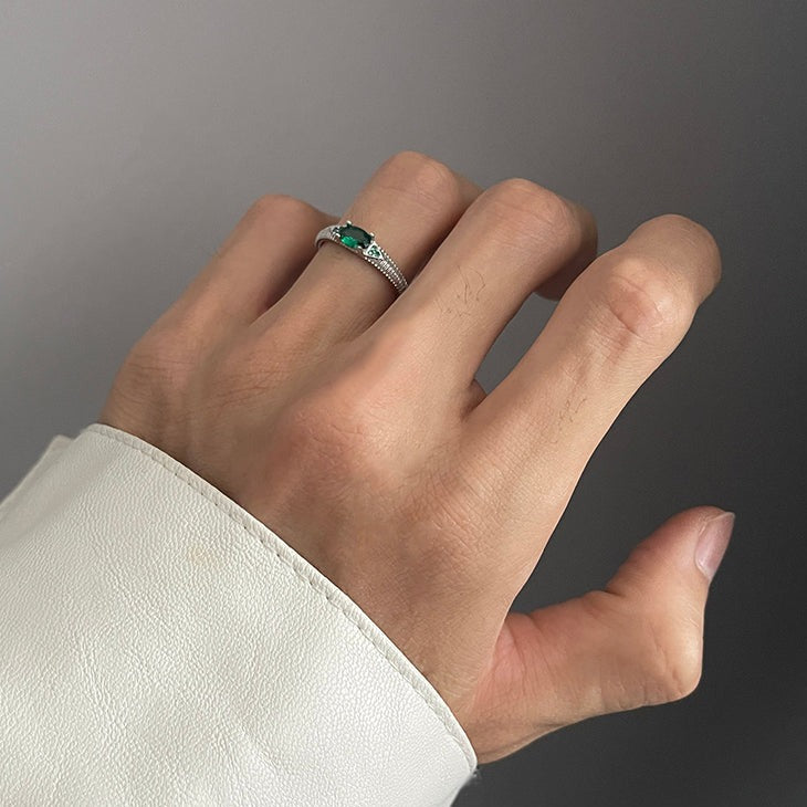 Oasis Series Gemstone Adjustable Ring ArtsKoreanMan