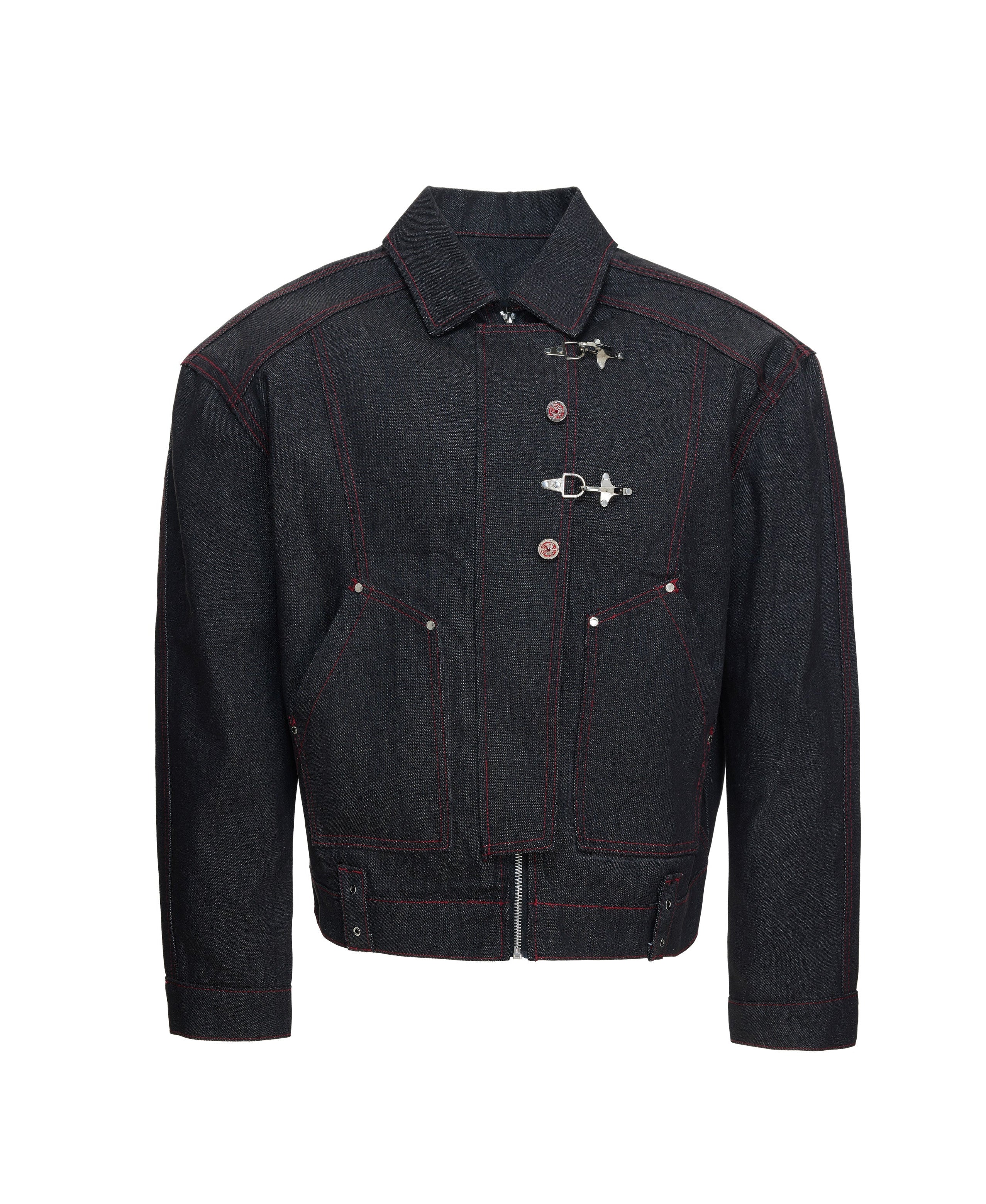 【26s Feb.】14.5oz Raw Selvedge Black Slight Flare Denim Pants