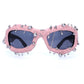 Punk Rivet Metal Color Frame Sunglasses