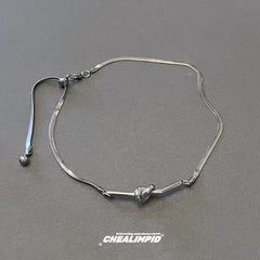 Simple Twisted Dnake Bone Necklace ArtsKoreanMan