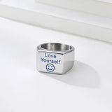'Love Yourself' Letter Ring ArtsKoreanMan
