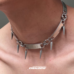 Punk Metal Rivet Necklace