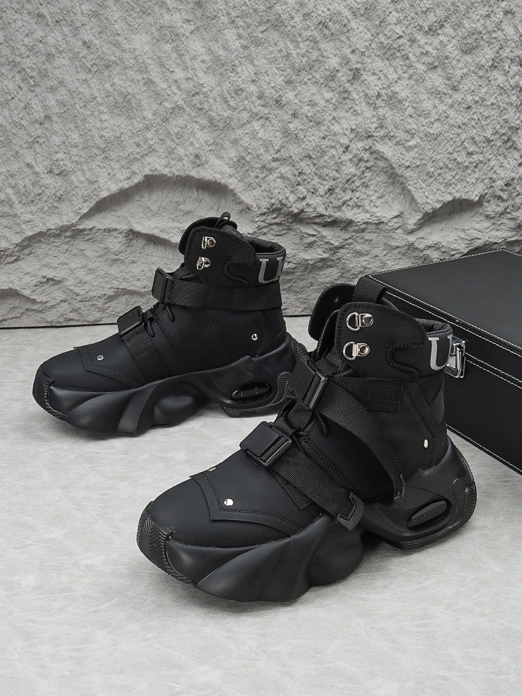 Black Warrior High-top Functional Boots ArtsKoreanMan