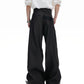 【25s Aug.】Structured Croc-Patch Wide-Leg Trousers