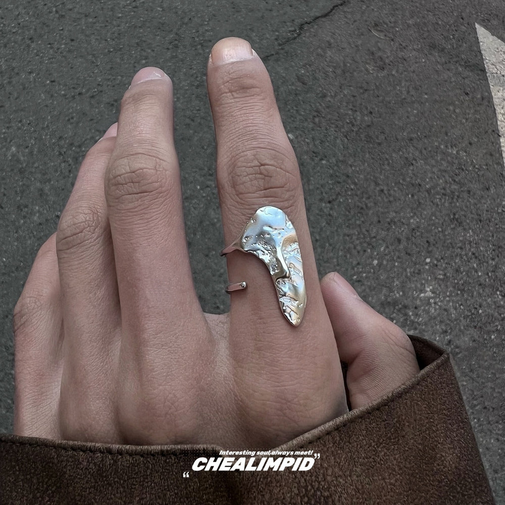 Simple Vintage Mask Face Ring ArtsKoreanMan