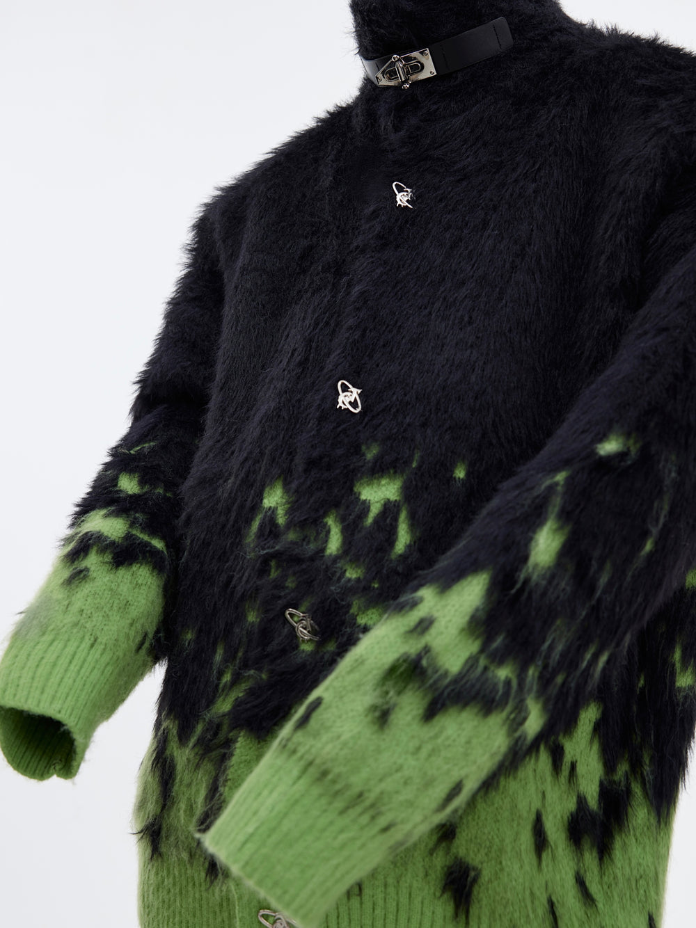 【23s December.】Christmas Gradient Stand Collar Faux Mink Sweater ArtsKoreanMan