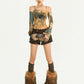 Vintage Furry Skull Belt